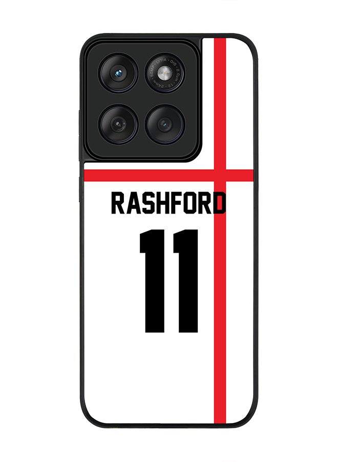 Stylizedd For Motorola MOTO Edge 60 Fusion/ Edge 60 Case,Slim fit Camera Protection, Shockproof Thin Phone cover  - Football - England,  RashFord - Image 1