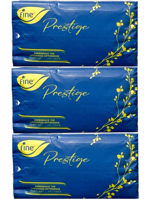 Fine Prestige Facial Tissue Softness 480 Sheets Pack of 3