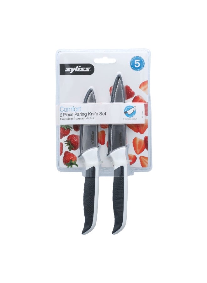 zyliss 2-Piece Stainless Steel Dishwasher Safe Paring Knife Set Multicolor 4.5 Inch E920243U - Image 1