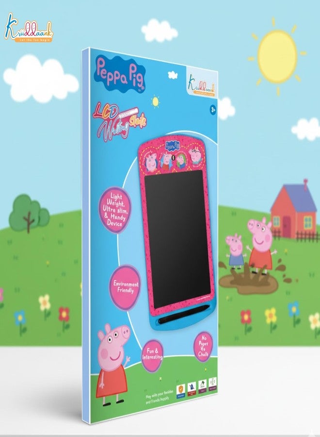 Kriiddaank Peppa Pig LCD Tablet, 10.5 Inch Drawing Pad & Tablet for Kids, Rewritable LCD Board, Toddler Travel Slate for Boys & Girls, Birthday Gift for 3 4 5 6 7 8 9 Year, Peppa Theme Color - Image 3