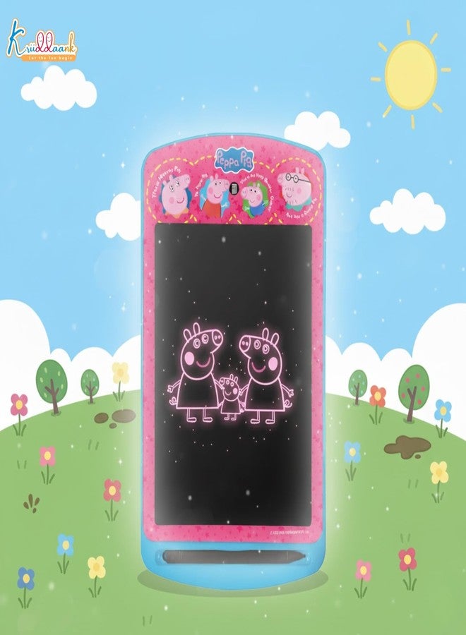 Kriiddaank Peppa Pig LCD Tablet, 10.5 Inch Drawing Pad & Tablet for Kids, Rewritable LCD Board, Toddler Travel Slate for Boys & Girls, Birthday Gift for 3 4 5 6 7 8 9 Year, Peppa Theme Color - Image 4