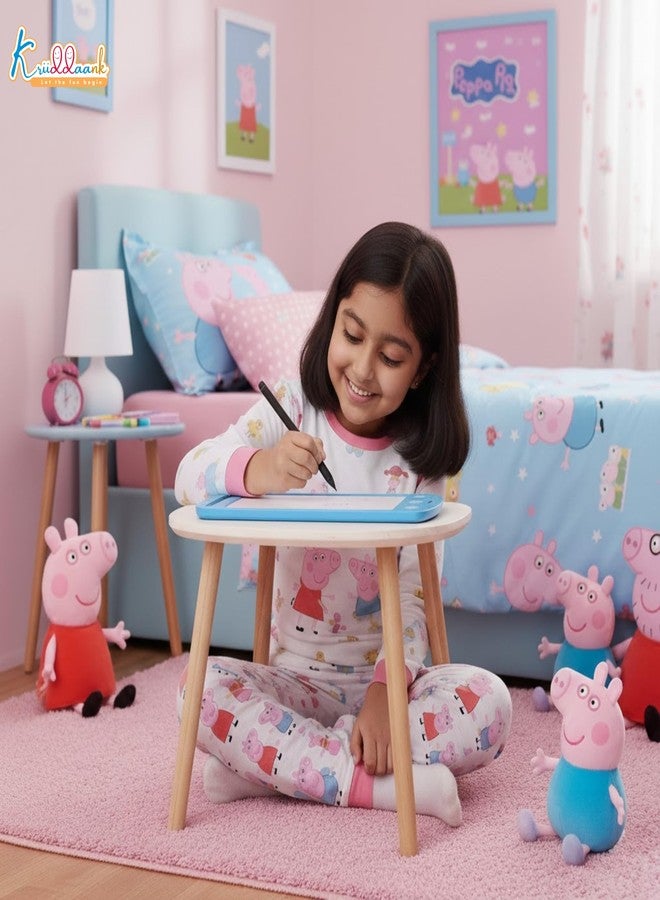 Kriiddaank Peppa Pig LCD Tablet, 10.5 Inch Drawing Pad & Tablet for Kids, Rewritable LCD Board, Toddler Travel Slate for Boys & Girls, Birthday Gift for 3 4 5 6 7 8 9 Year, Peppa Theme Color - Image 5