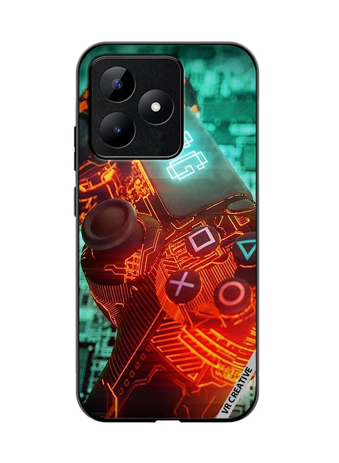 VR CREATIVE Protective Case Cover For Realme C53 Ps4 Controller Design Multicolour - Image 1