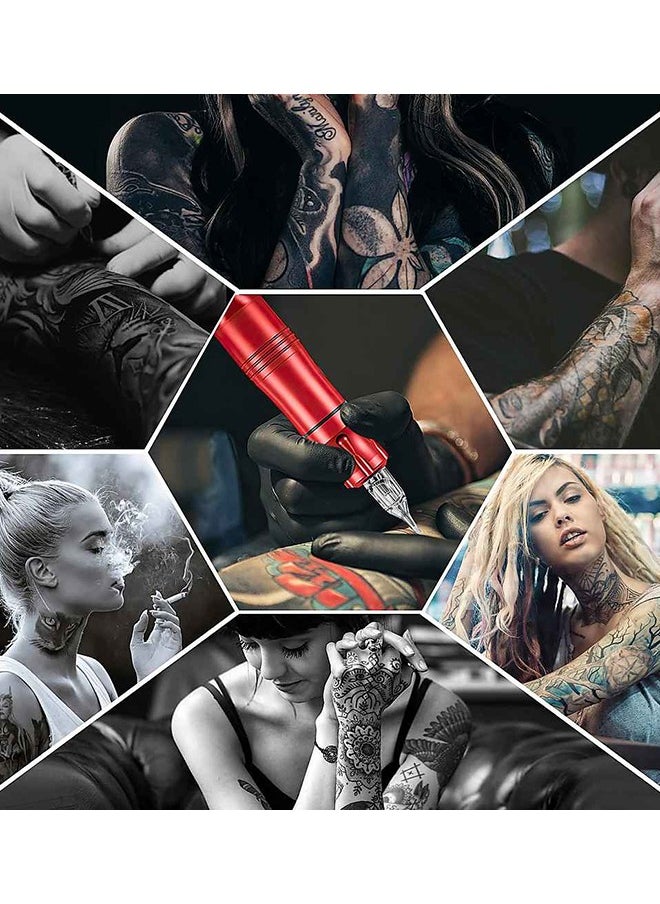 Generic - Tattoo Kit Tattoo Pen Kit, Rotary Tattoo Machine Pen Kit, Complete Tattoo Kit with 20Pcs Cartridge Needles Tattoo Supplies Tattoo Machine Kit for Beginners,Black - Image 1