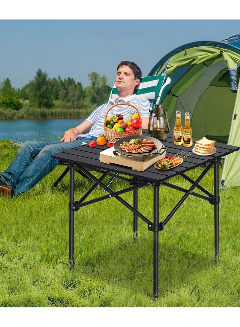 إيه جي دي طاولة تخييم متعددة الاغراض قابلة للطي ومستقرة محمولة للأماكن الداخلية والخارجية المقاس: 55×50×50سم - Image 3