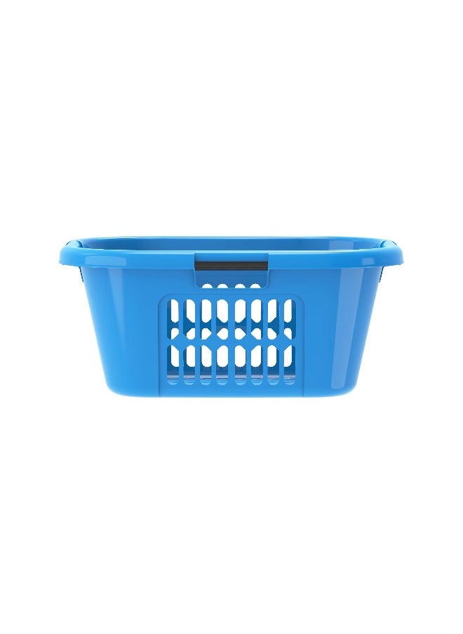 Cosmoplast 40L Oval Laundry Basket (Blue)  - Image 5