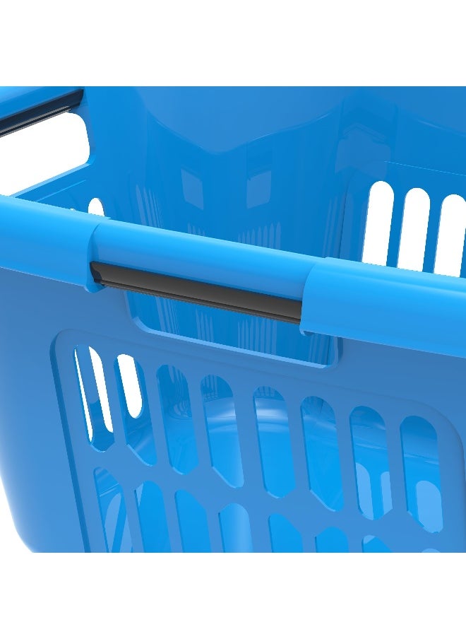 Cosmoplast - 40L Oval Laundry Basket (Blue) - Image 1
