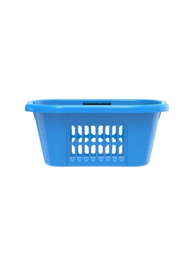 Cosmoplast - 40L Oval Laundry Basket (Blue) - Image 1