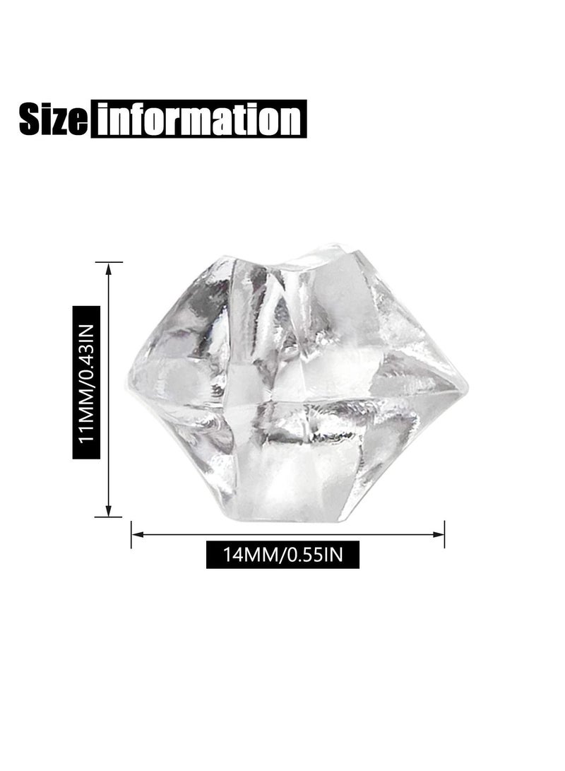 SYOSI Vase Fillers,Fake Crushed Ice Rocks, Acrylic Clear Ice Rock Crystals Treasure Gems for Vase Fillers, Table Scatter, Birthday Decoration Favor, Event, Wedding, Arts & Crafts 900pcs (11*14 mm) - Image 4