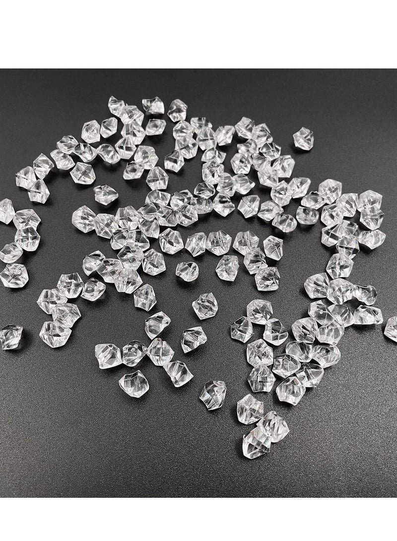 SYOSI Vase Fillers,Fake Crushed Ice Rocks, Acrylic Clear Ice Rock Crystals Treasure Gems for Vase Fillers, Table Scatter, Birthday Decoration Favor, Event, Wedding, Arts & Crafts 900pcs (11*14 mm) - Image 5