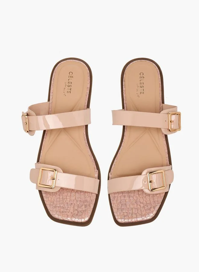 سيليست Women Textured Flat Sandals