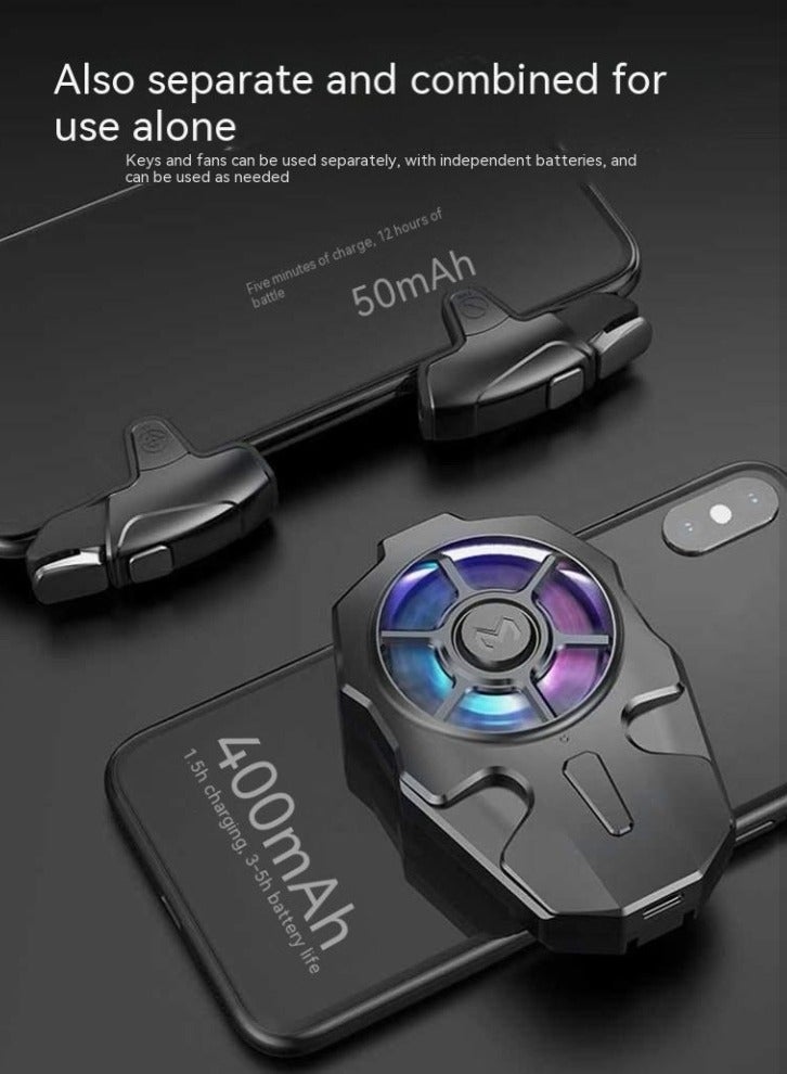 مجموعة مبرد ووحدة تحكم لهاتف الألعاب - نقرة سعوية، تبريد فعال، ملاءمة عالمية - Image 2