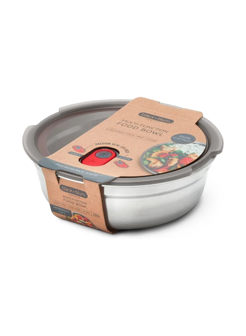 Black and Blum Microwave Safe Stainless Steel Food Bowl 650ml