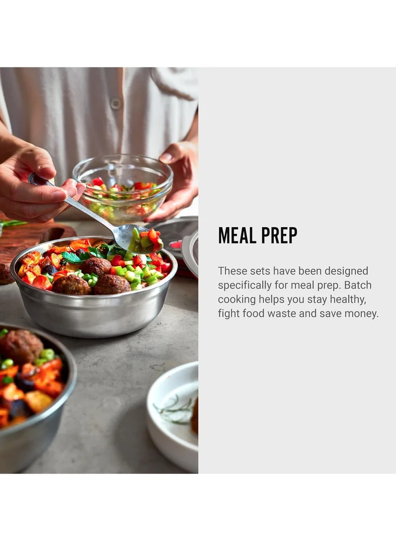 Black and Blum Microwave Safe Stainless Steel Food Bowl 650ml