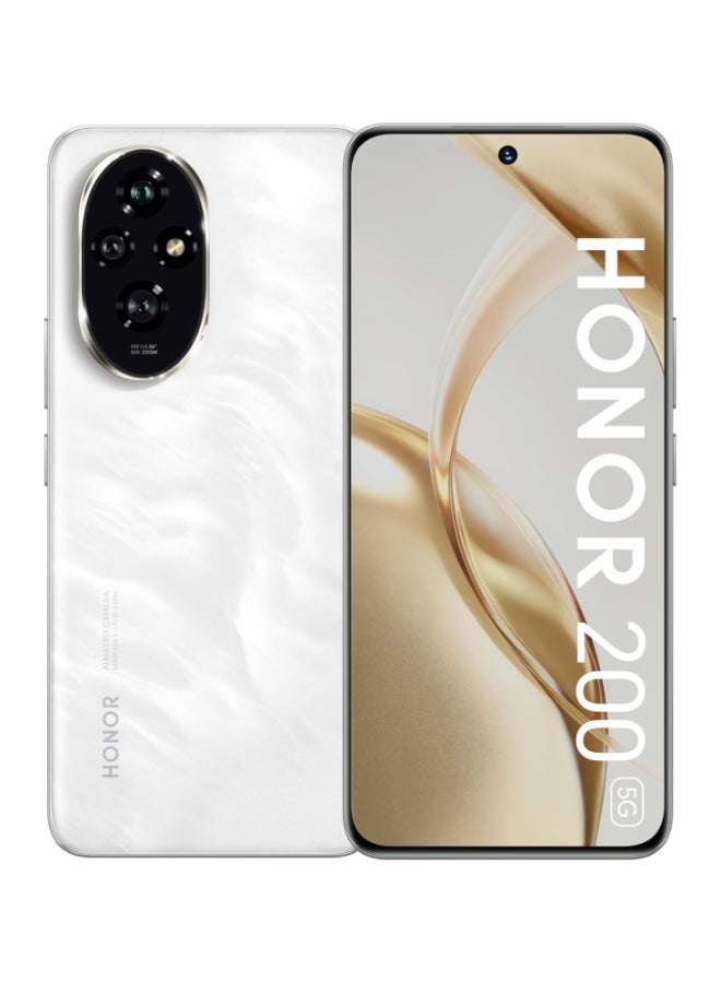 Honor 200 5G Dual SIM 8GB RAM 256GB ROM Moonlight White