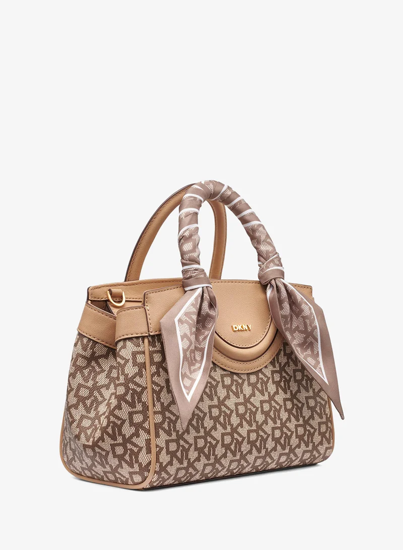 DKNY CHINO/CAPPUCCINO Daisy Small Satchel Bag for Women | Best Price UAE