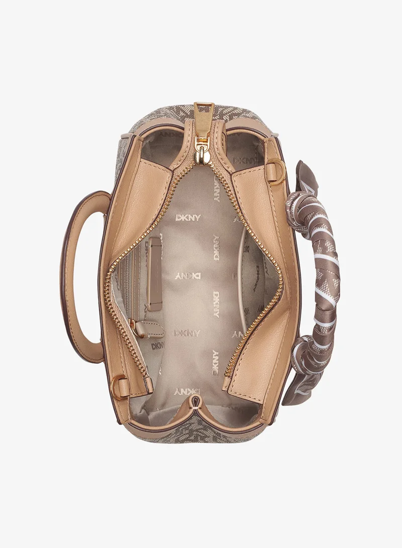 DKNY CHINO/CAPPUCCINO Daisy Small Satchel Bag for Women | Best Price UAE
