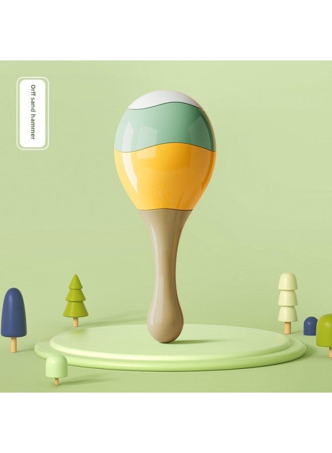 Baby's Handbell 0 To 6 Months Baby's Grasping Training Sand Hammer Can Bite Rattle Newborn Gift Toy-color:Orff Sand Hammer - Image 1