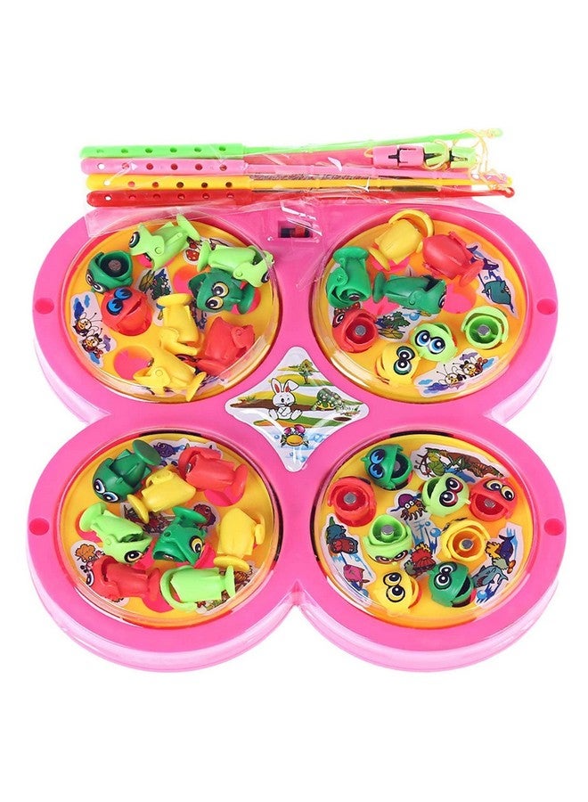 آي تشويس لعبة صيد السمك المغناطيسية للأطفال من iChoice™، تتضمن 32 قطعة من الأسماك و4 قضبان صيد، لعبة صيد السمك (وردي) - Image 2