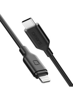 omars Type-C To MFI Lightning Fast Charging and Data Cable Black 1 m  - Image 1