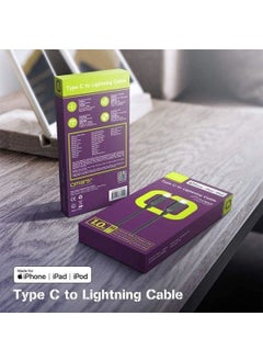 omars Type-C To MFI Lightning Fast Charging and Data Cable Black 1 m  - Image 4