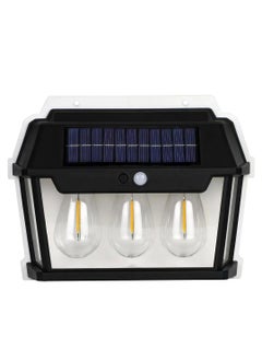 EDBIRET EDBIRET Solar Wall Lights Outdoor Pack of 1 Wireless Motion Sensor Solar Wall Sconce Waterproof Wall Lantern with 3 ModesLED Exterior Wall Lights for Outdoor Porch Fence Courtyard  - Image 1