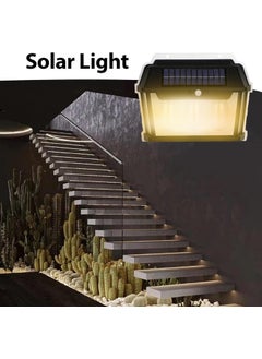 EDBIRET EDBIRET Solar Wall Lights Outdoor Pack of 1 Wireless Motion Sensor Solar Wall Sconce Waterproof Wall Lantern with 3 ModesLED Exterior Wall Lights for Outdoor Porch Fence Courtyard  - Image 4