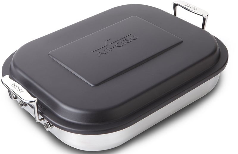All-Clad AllClad Specialty Stainless Steel Lasagna Pan 12x15x275 Inch Induction Oven Broiler Safe 600F Frozen Lasagna Pots and Pans Cookware Silver 