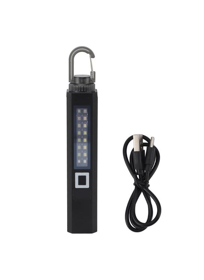 Thoraya - LED Flashlight High Luminous Flux Super Bright Multi Modes USB Rechargeable Handheld Flashlight with Hook for Camping Hiking Fishing Hunting - Image 1