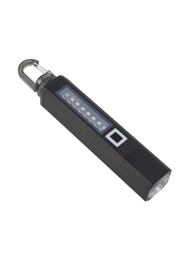 Thoraya - LED Flashlight High Luminous Flux Super Bright Multi Modes USB Rechargeable Handheld Flashlight with Hook for Camping Hiking Fishing Hunting - Image 1
