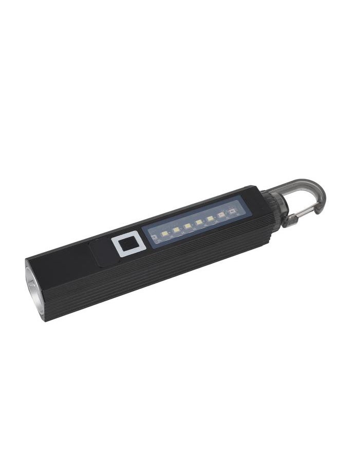 Thoraya - LED Flashlight High Luminous Flux Super Bright Multi Modes USB Rechargeable Handheld Flashlight with Hook for Camping Hiking Fishing Hunting - Image 1
