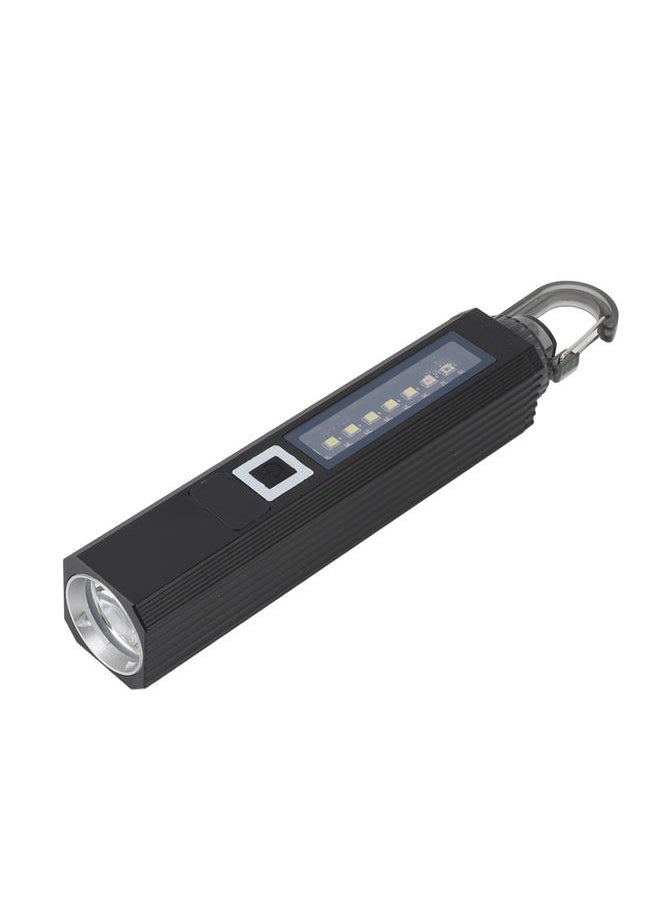 Thoraya - LED Flashlight High Luminous Flux Super Bright Multi Modes USB Rechargeable Handheld Flashlight with Hook for Camping Hiking Fishing Hunting - Image 1