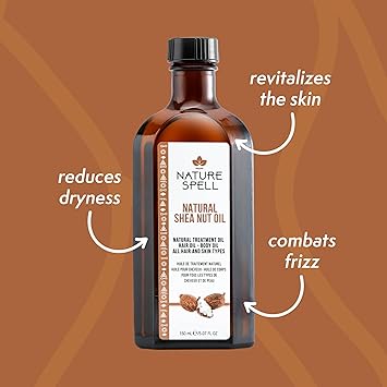 Nature Spell Shea Nut Treatment Oil For Hair Body 150ml - Image 2