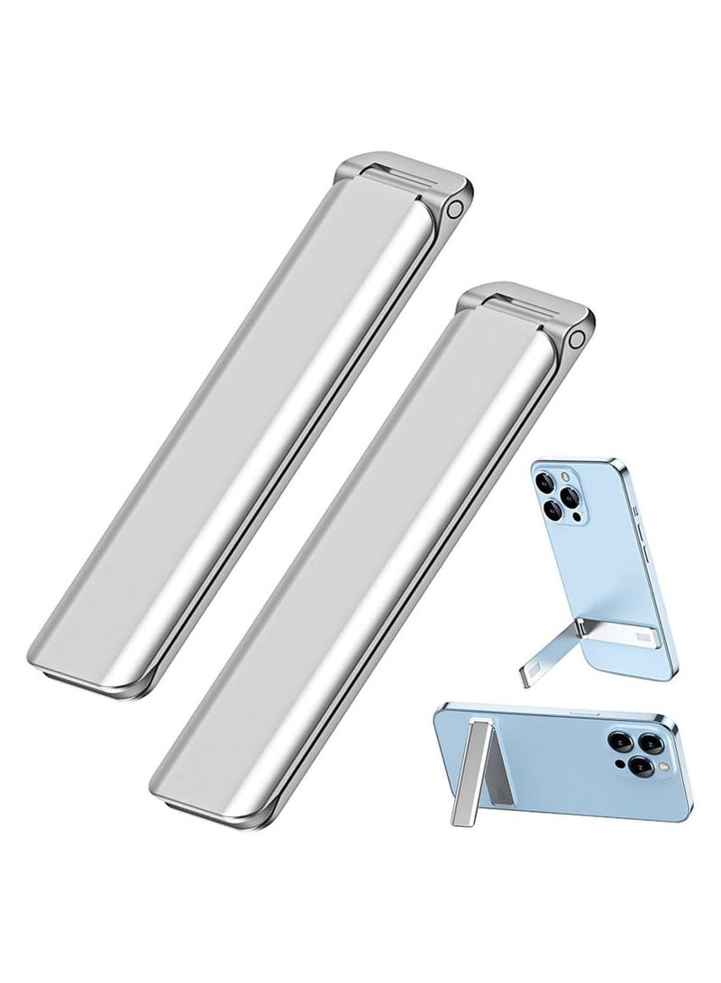 SYOSI Cell Phone Kickstand, 2 Pack Vertical and Horizontal Aluminum Phone Stand for Desk, Adjustable Angles Up To 75°, for Desk Compatible with Iphone, Samsung, Ipad, Tablets and More, for 4-12"Smartphones - Image 1