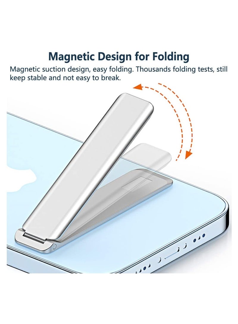 SYOSI Cell Phone Kickstand, 2 Pack Vertical and Horizontal Aluminum Phone Stand for Desk, Adjustable Angles Up To 75°, for Desk Compatible with Iphone, Samsung, Ipad, Tablets and More, for 4-12"Smartphones - Image 2