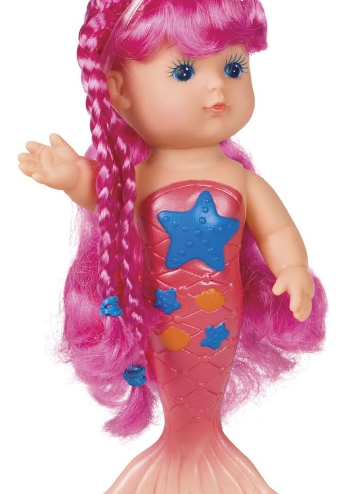 Toysmith Bathtime Mermaid Doll - 9-Inch Water Play Toy for Kids - Image 3