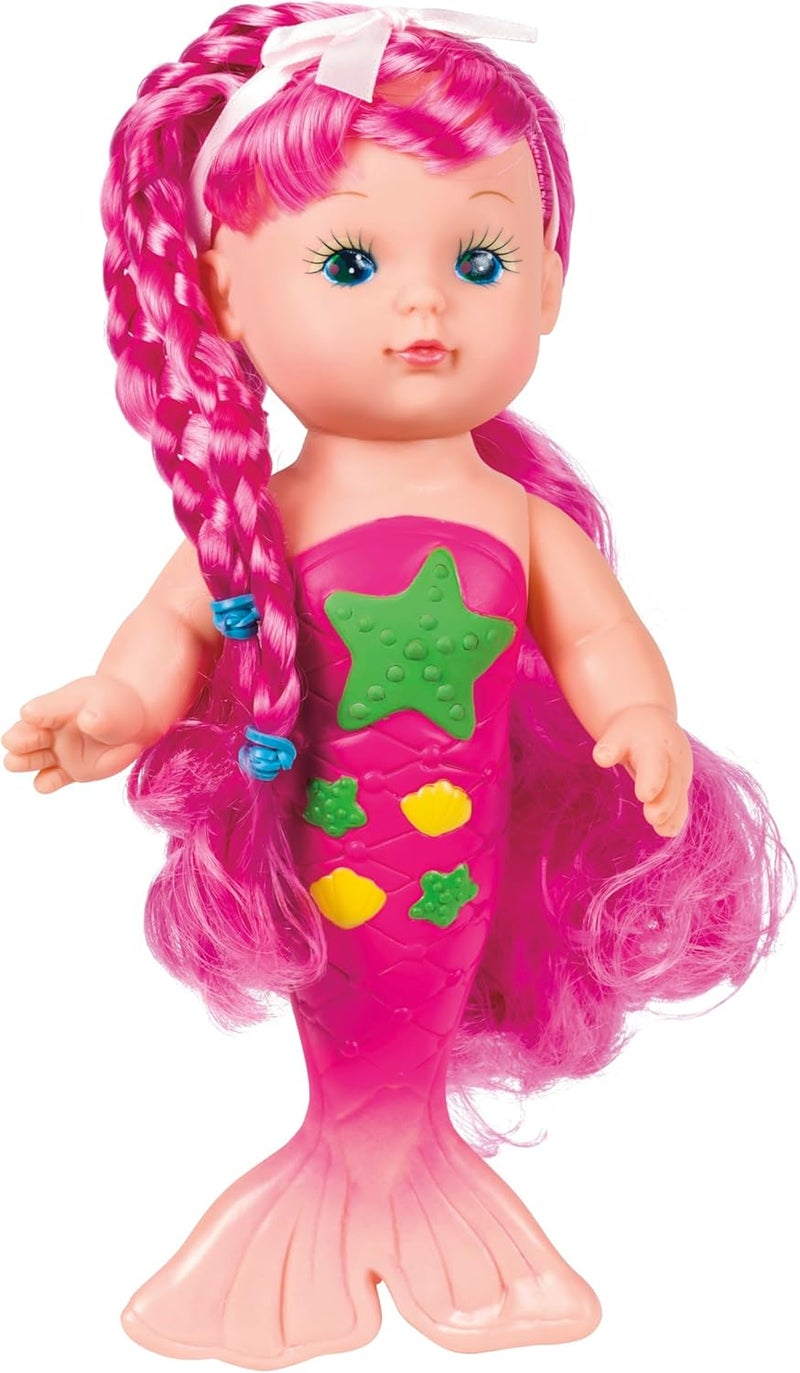Toysmith Bathtime Mermaid Doll - 9-Inch Water Play Toy for Kids - Image 4