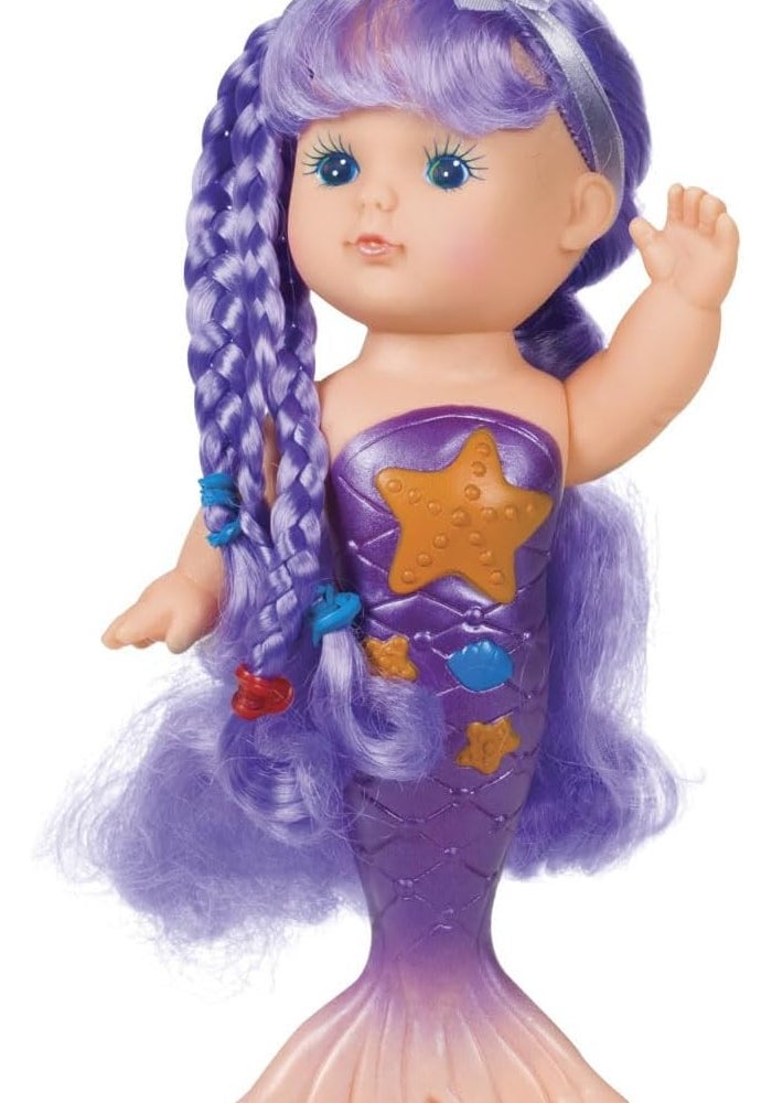 Toysmith Bathtime Mermaid Doll - 9-Inch Water Play Toy for Kids - Image 2