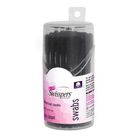 Swisspers Premium Products Charcoal Swabs With Dark Black Color 100 Cotton Tips 50 Count 1 Pack For Makeup Beauty Touchups Cosmetics Removal Or Applicators For Makeup Application - Image 2