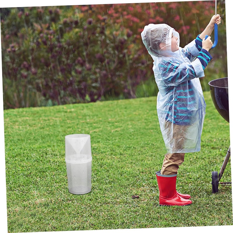 حامل مقياس المطر الخارجي البلاستيكي لقياس هطول الأمطار بدقة في حديقة العشب - Image 5