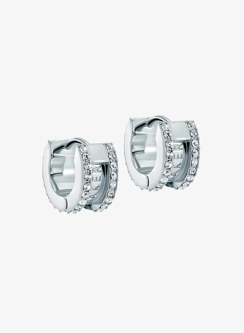 Rosie Crystal Roll Huggie Earrings