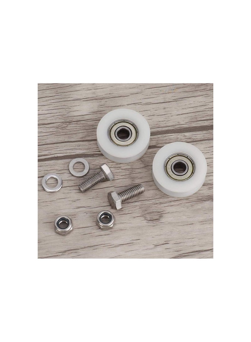 GGOOT Smooth Greenhouse Door Wheels Replacement Kit, with Bolts and Nuts Sturdy and Durable Elite Greenhouse Door Wheels, for Storage Room Greenhouse  - Image 1