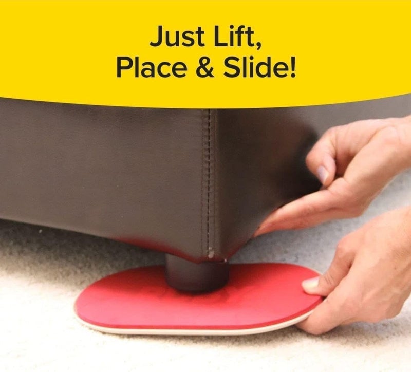 Foscadit Reusable Furniture Sliders for Hardwood Floors HeavyDuty Felt Sliders Furniture Pads for Hard Surface Floor Protectors for Moving Furniture - Image 4