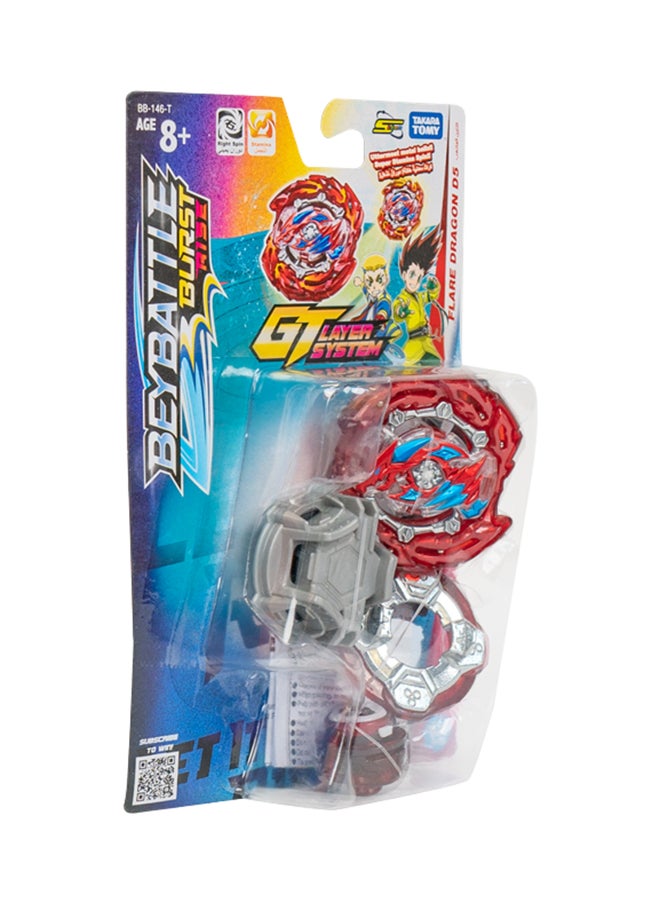 BEYBATTLE BURST - Beybattle Burst S4 Starter Flare Dragon D5 - Image 1