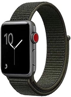 Sport Nylon Trail Loop Strap for iWatch Series Ultra/8/7/SE/6/5/4/3/2/1,42mm/45mm/35mm (Army Green)