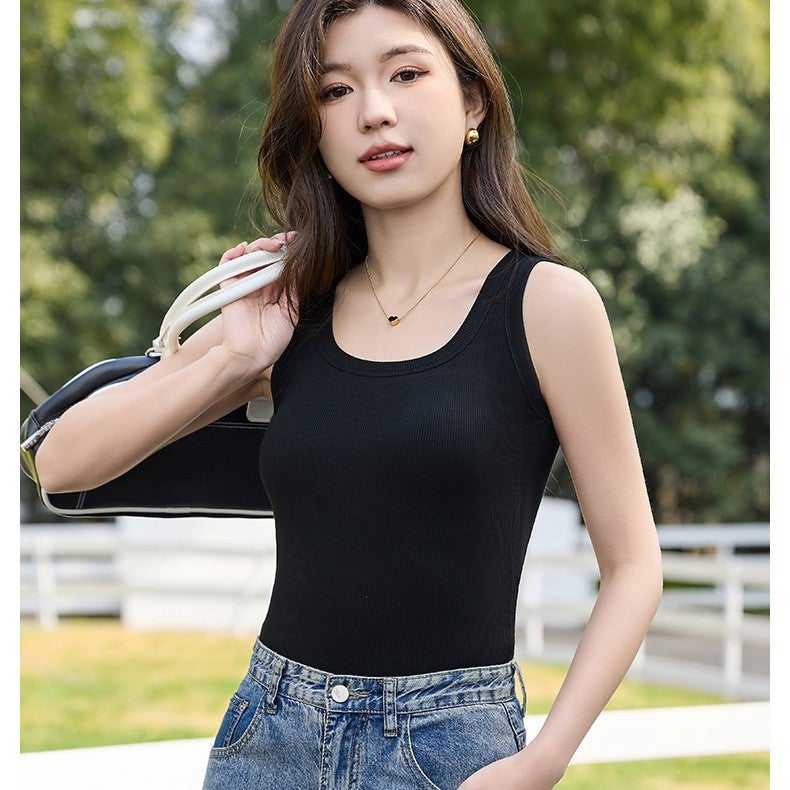 Women's Racerback Tank Top with Built-in Pads - Image 4