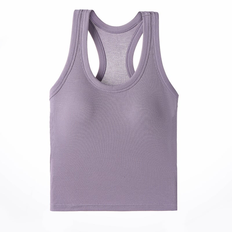 Women's Racerback Tank Top with Built-in Pads - Image 5