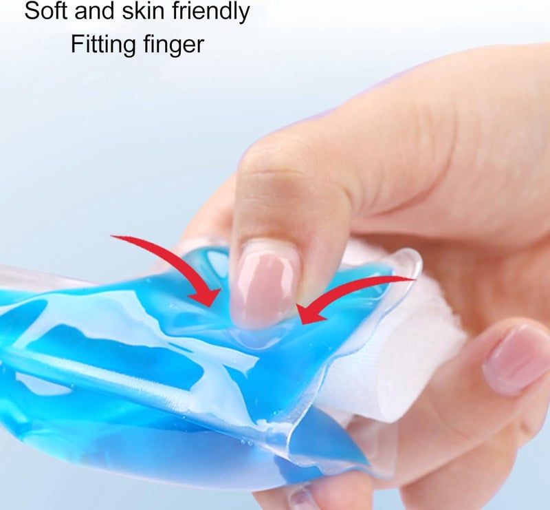 klarako Finger Ice Pack Sleeve, Gel Finger Cot Ice Sleeve Hot Cold Compress Reusable Skin Friendly Protective Cover Finger Gel Ice Pack (5cm) - Image 4