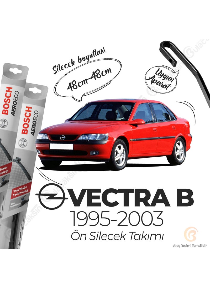 BOSCH Opel Vectra B Banana Wiper Set (1995-2003) Aeroeco  - Image 1