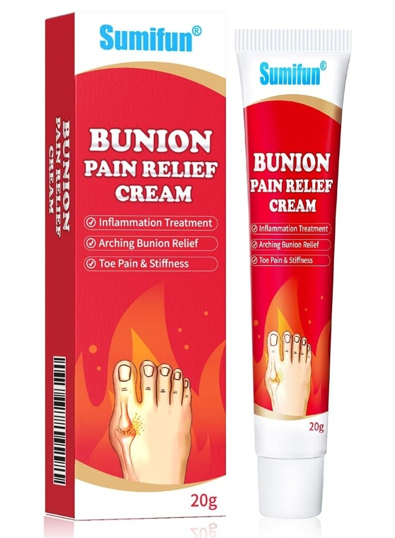 Sumifun كريم تخفيف آلام البثور كريم تخفيف تصلب أصابع القدم كريم تخفيف آلام البثور للقدمين لتخفيف آلام المفاصل تصلب علاج الالتهاب كريم البثور مرهم الشفاء الطبيعي 20 جرام - Image 1